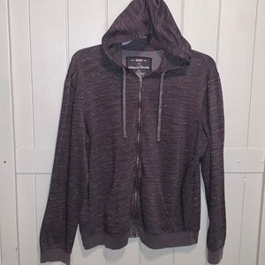 ** BOGO 50% OFF** Men’s Gray- Zip- Up, Drawstring Hoodie/Sweatshirt-Size XL- GUC